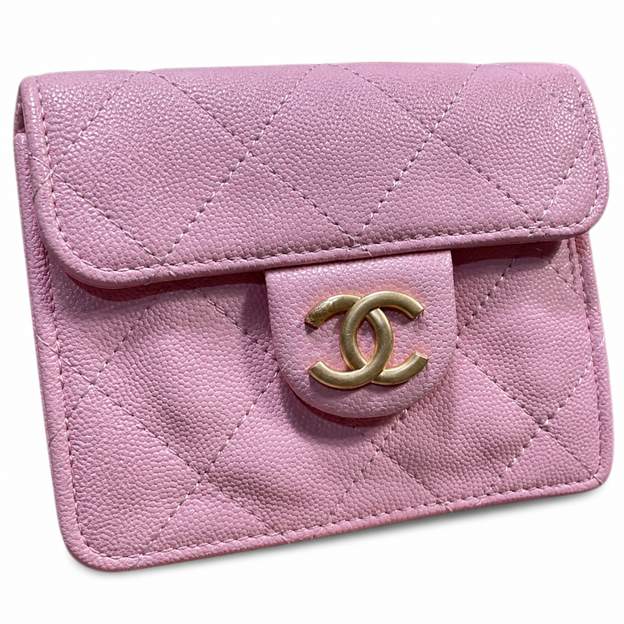 Chanel Classic Quilted Square Box Handbag | CC Turn-Lock Top Handle — 23cm