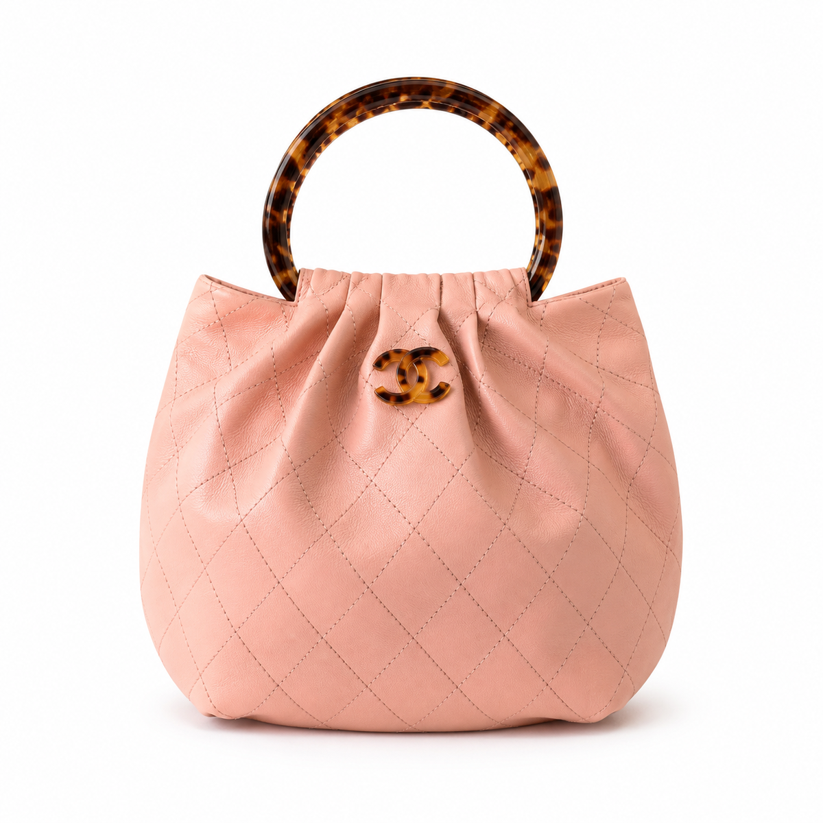 Chanel Classic Quilted Top Handle Handbag | Iconic CC Turn-Lock, Rigid Top Handle & Detachable Leather-Woven Chain Strap | Luxury Handbag for Work, Travel & Formal Occasions