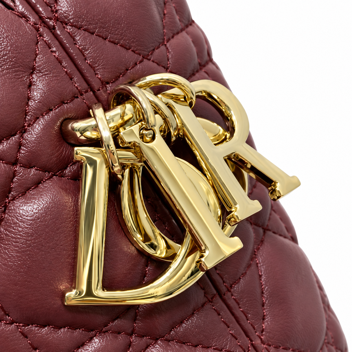 Dior Cannage Top Handle Crossbody Bag