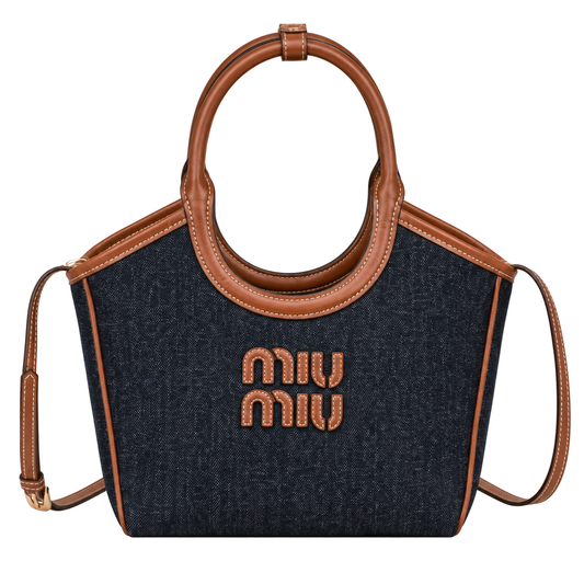 Miu Miu Leather Top Handle Bag 22 cm