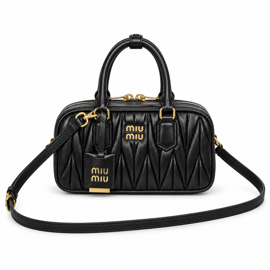 Miu Miu Convertible Leather Shoulder Bag 19×10×5 cm