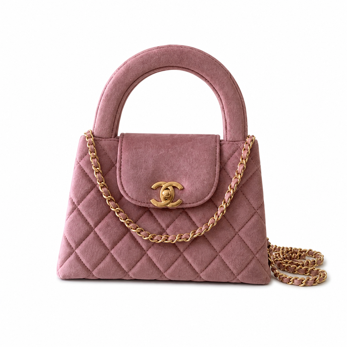 Chanel Classic Quilted Mini Flap Bag | CC Turn-Lock Leather Chain Strap — 13x19cm