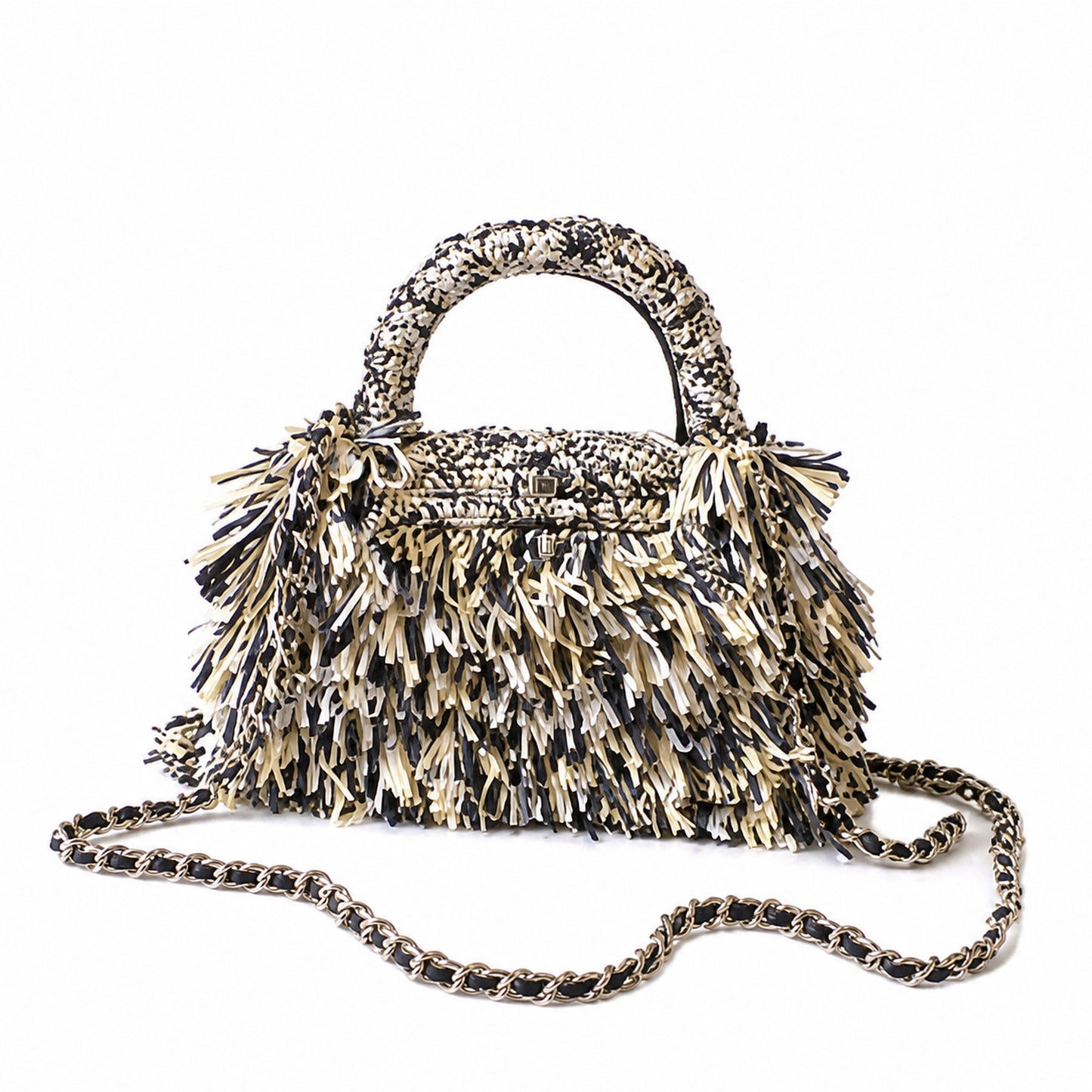Chanel Classic Quilted Mini Flap Bag | CC Turn-Lock Leather Chain Strap — 13x19cm