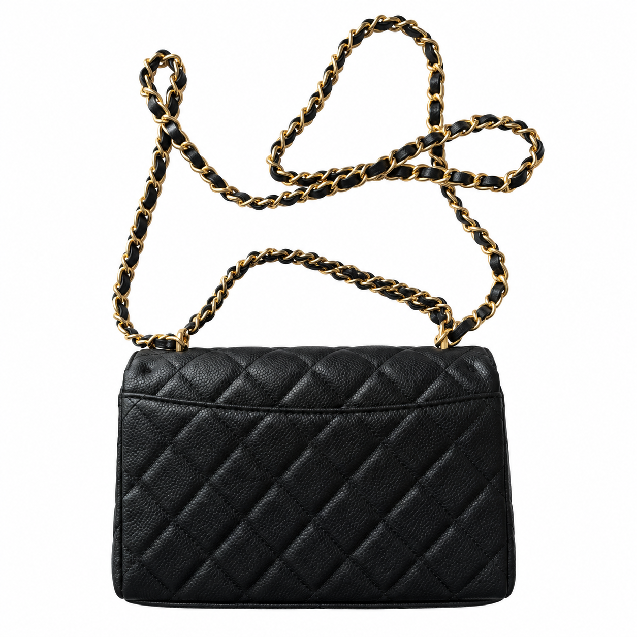 Chanel Quilted Compact Flap Bag 22×14.5×7cm