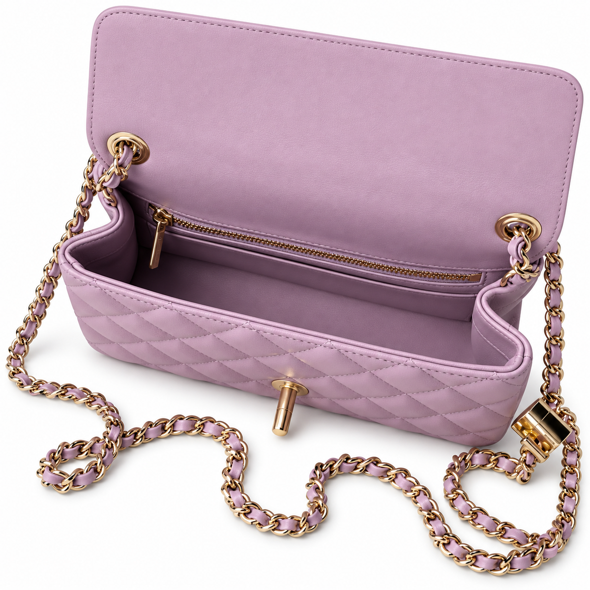 Chanel Quilted Lambskin Shoulder Bag 20×13×7cm