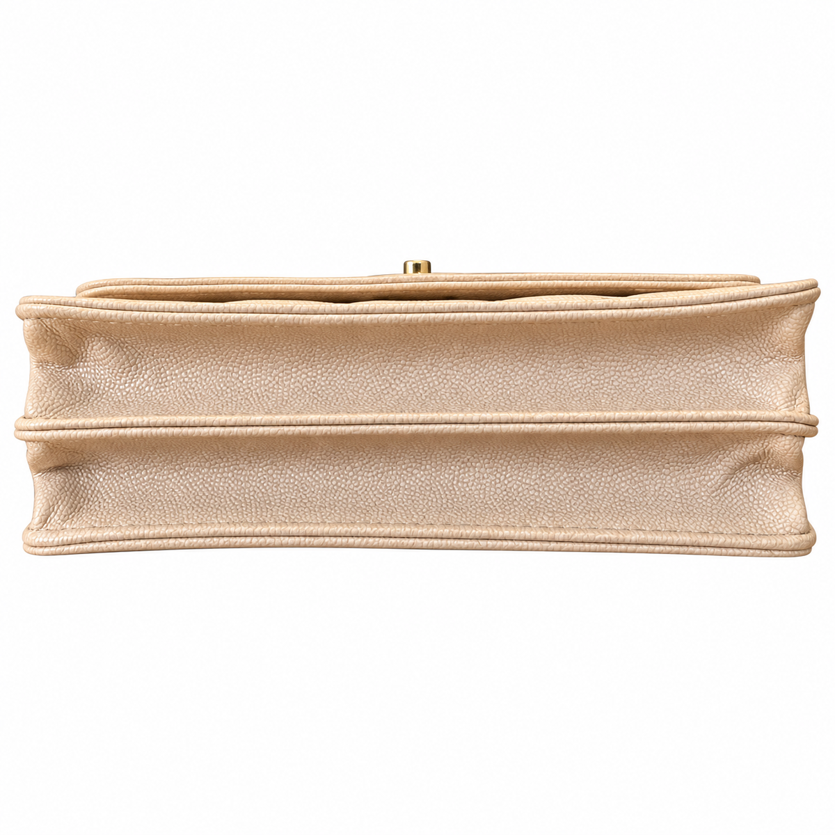 Chanel Trendy CC Quilted Aged Calfskin Top Handle WOC Cream 19cm