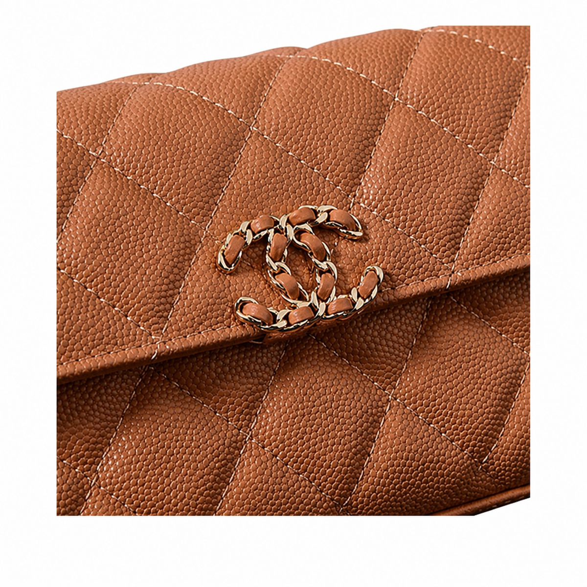 Chanel Pure White Smooth Quilted Mini Flap Bag | Gold Spherical Ball CC Turn-Lock, Straight-Edge Flap & Dual White Chain