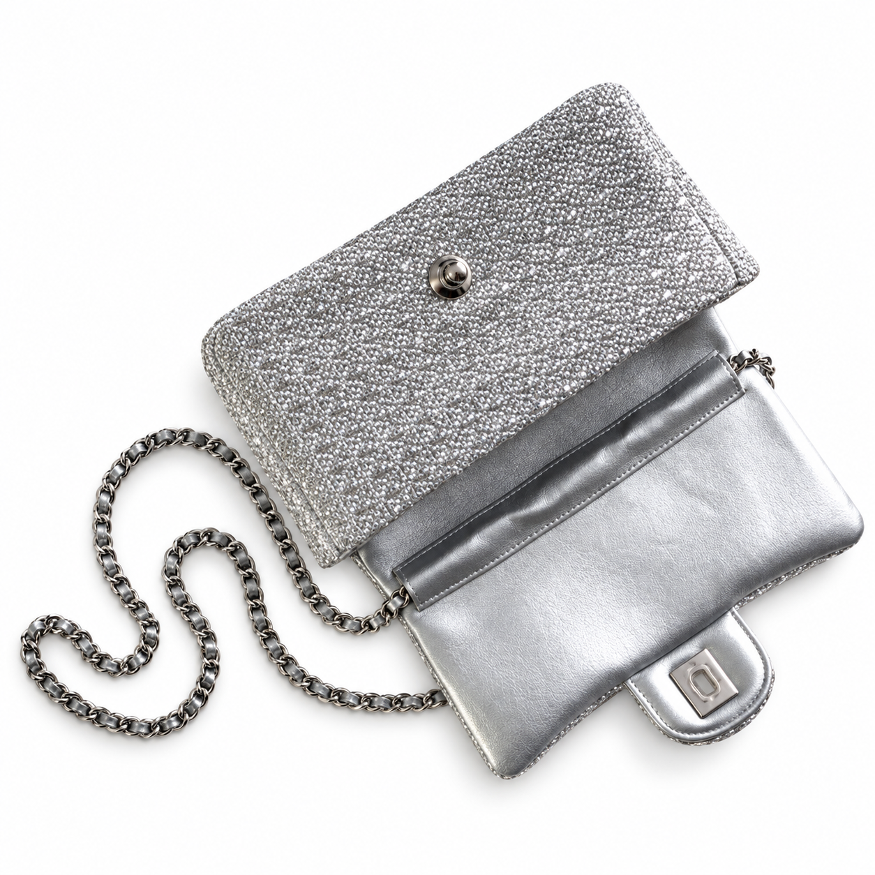 Chanel Quilted Chain Wallet Bag 12.5×20.5×6cm