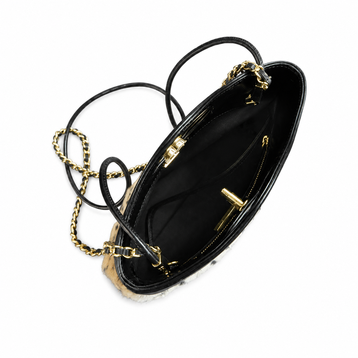 Chanel Classic Quilted Flap Bag | CC Turn-Lock Leather Chain Strap — 22x23cm
