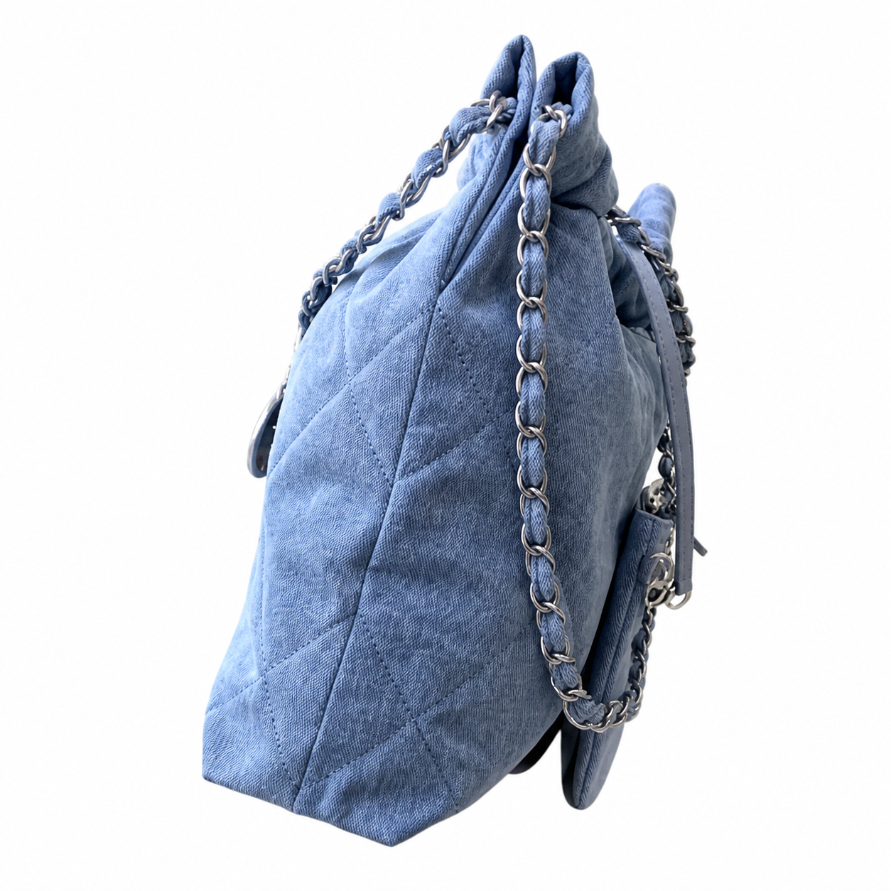 Chanel Classic Quilted Large Tote Bag | CC Hardware Leather Chain Strap — 35x37cm