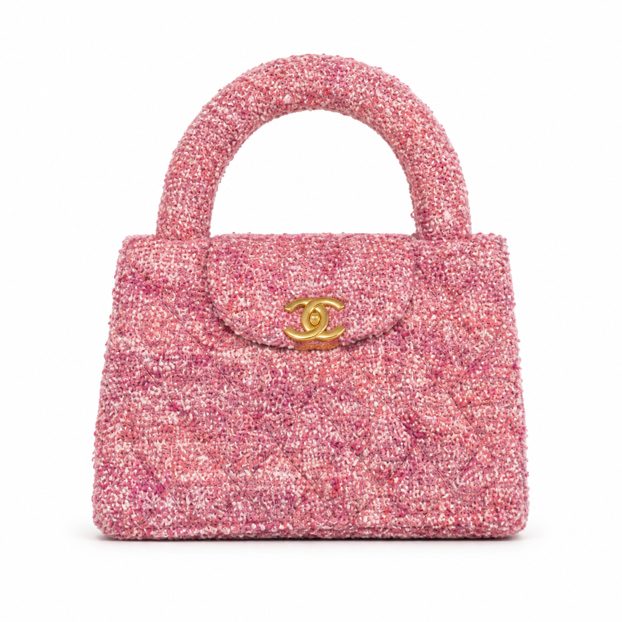 Chanel Classic Quilted Mini Flap Bag | CC Turn-Lock Leather Chain Strap — 13x19cm