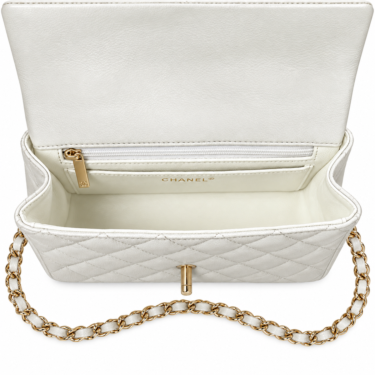 Chanel Quilted Leather Flap Bag 20cm