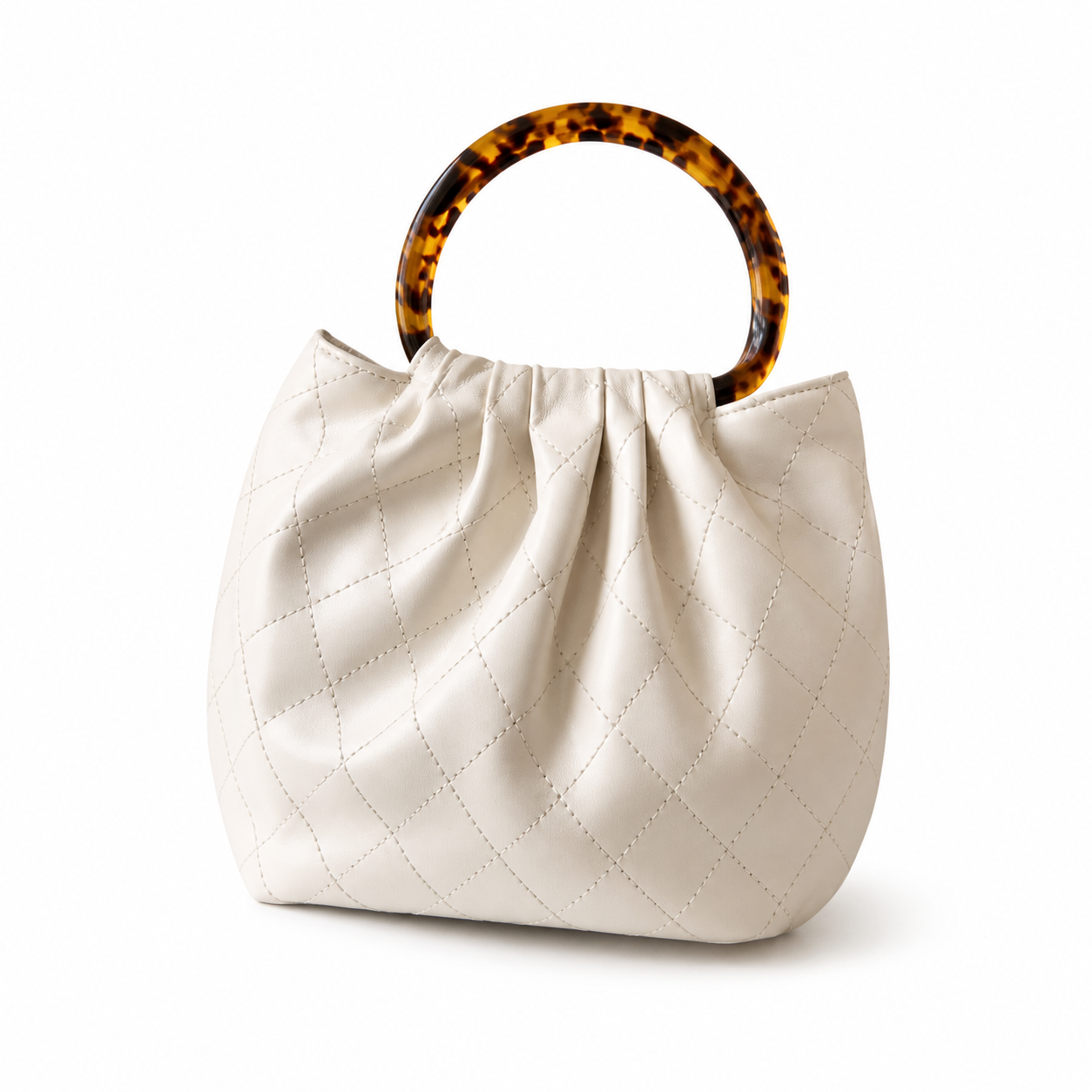 Chanel Classic Quilted Top Handle Handbag | CC Turn-Lock Chain Strap — 24cm