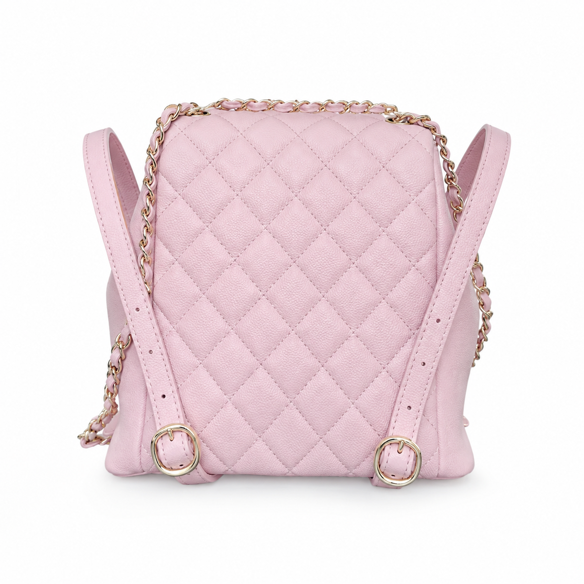 Chanel Duma Caviar Backpack | CC Turn-Lock Gold Chain Lavender — 20.5x20cm