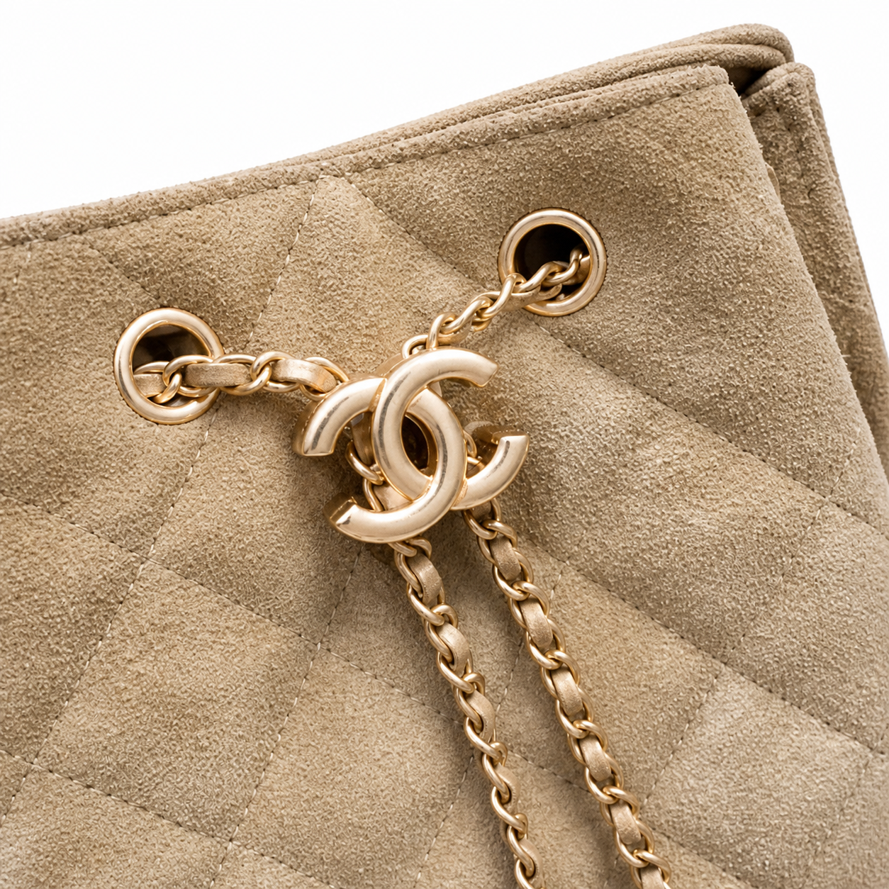 Chanel Classic Quilted Handbag | CC Turn-Lock Rigid Top Handle Chain Strap — 26x30cm