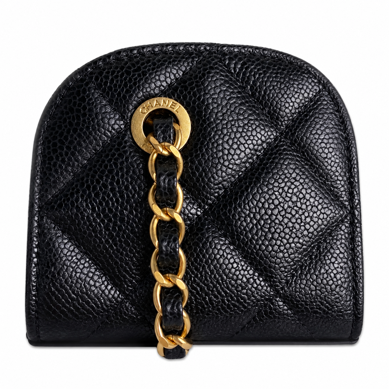 Chanel Classic Quilted Vertical Flap Bag | CC Turn-Lock Chain Strap — 22cm