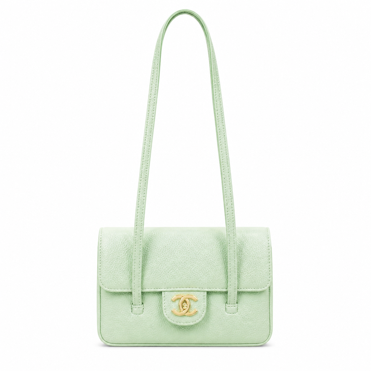 Chanel Classic Quilted Mini Flap Bag | CC Turn-Lock Chain Strap — 17cm