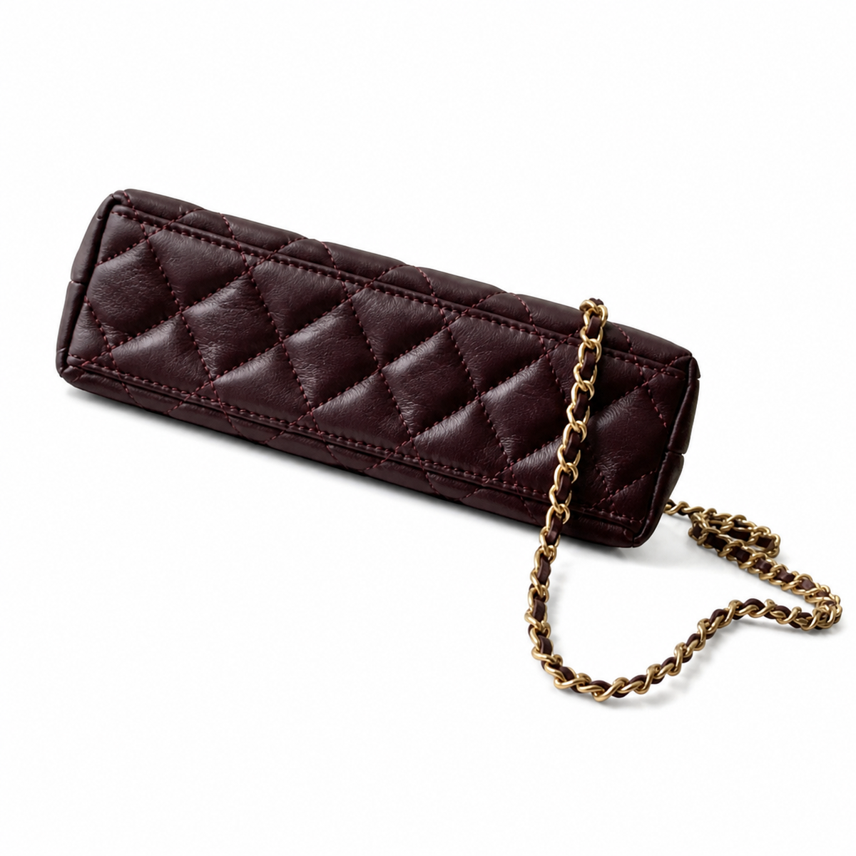 Chanel Classic Quilted Mini Flap Bag | CC Turn-Lock Leather Chain Strap — 13x19cm