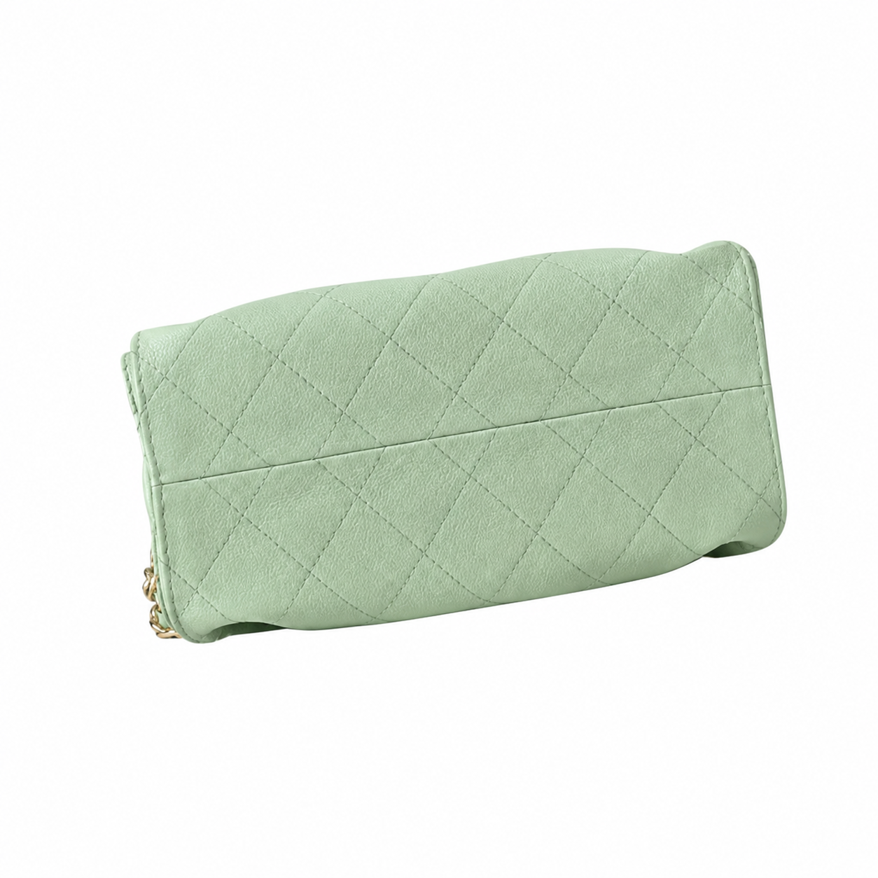Chanel Classic Quilted Handbag | CC Turn-Lock Rigid Top Handle Chain Strap — 2 Sizes