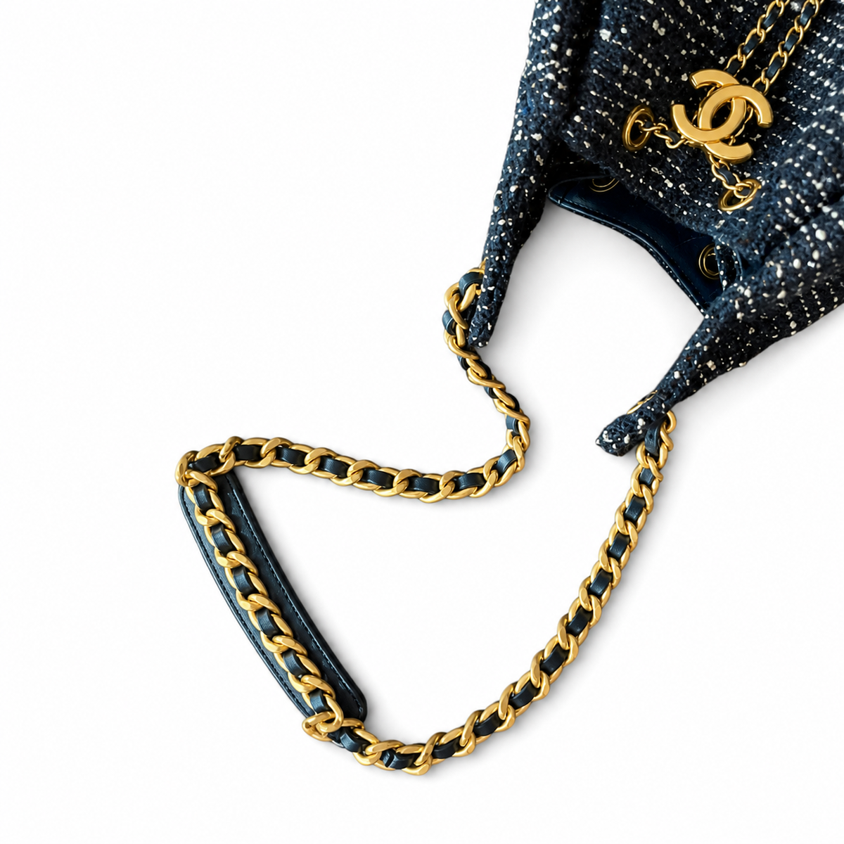Chanel Classic Quilted Large Top Handle Tote Bag | CC Turn-Lock Chain Strap — 40cm