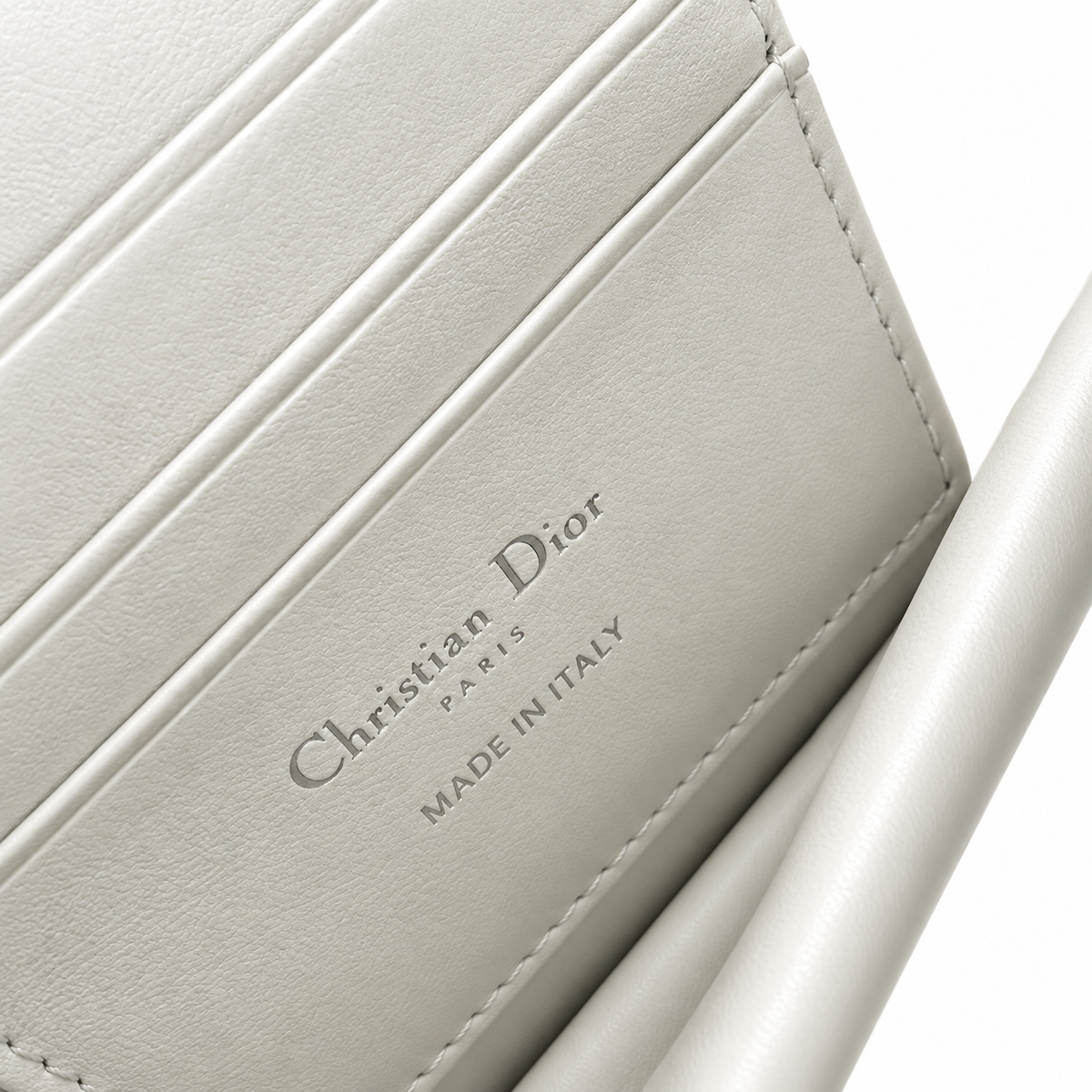 Dior Cannage Quilted Sleek Shoulder Bag 21cm