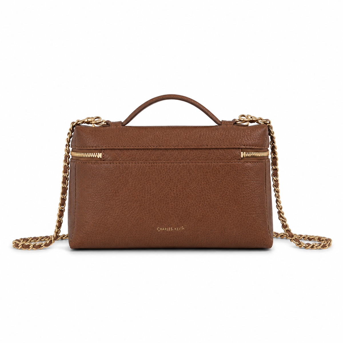 Chanel Burgundy Caviar Leather Wallet on Chain | Gold Chain — WOC