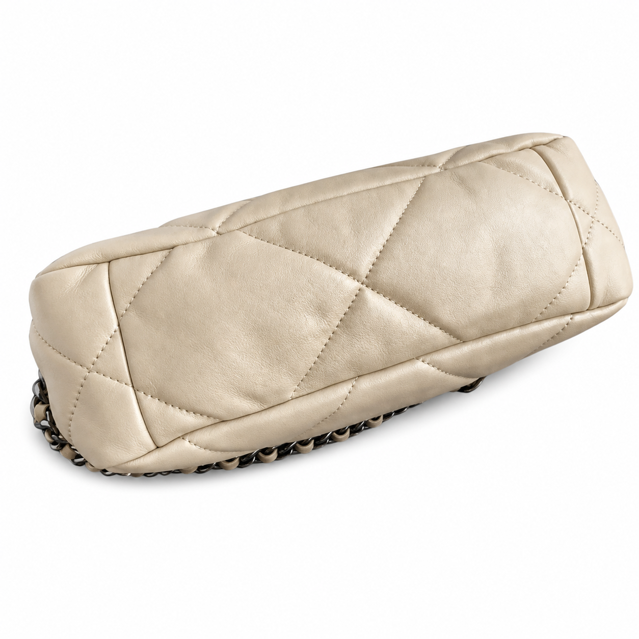 Chanel Classic Quilted Flap Bag | CC Turn-Lock Gold Hardware Leather Chain — 26cm