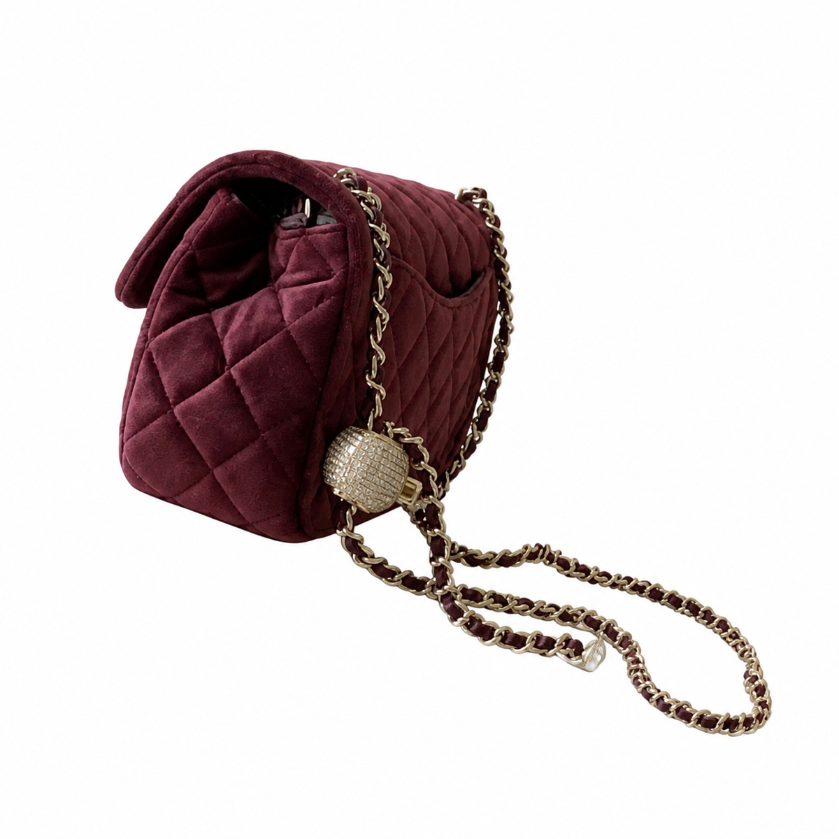 Chanel Classic Quilted Flap Bag | CC Turn-Lock Leather Chain Strap — 13x20cm