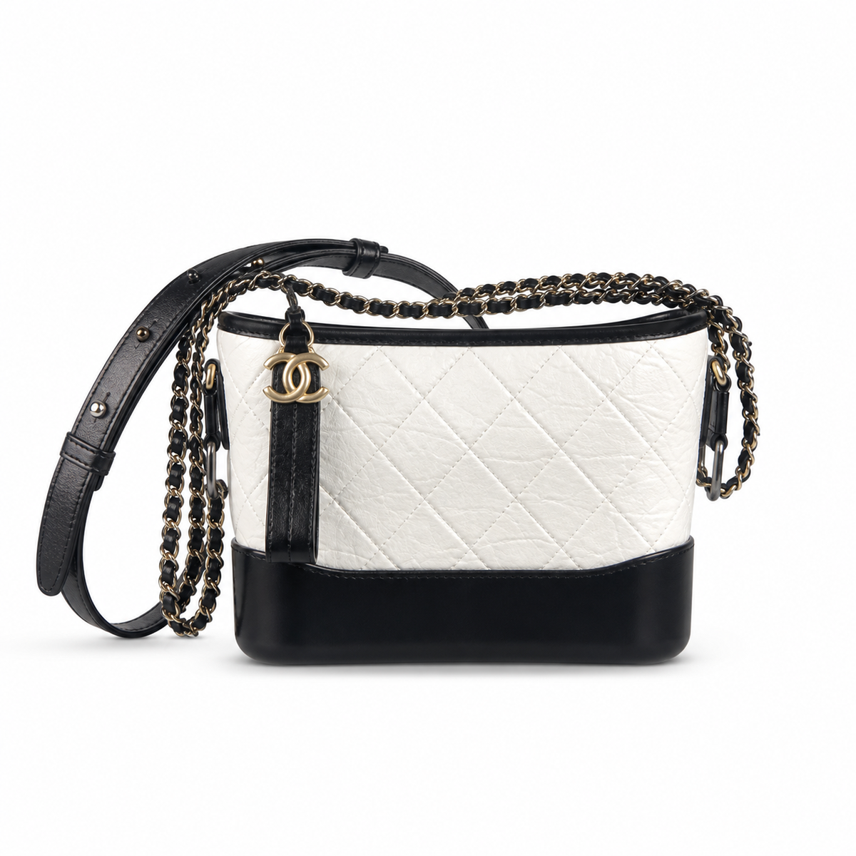 Chanel Classic Quilted Flap Bag | CC Turn-Lock Gold Hardware Leather Chain — 15x20cm