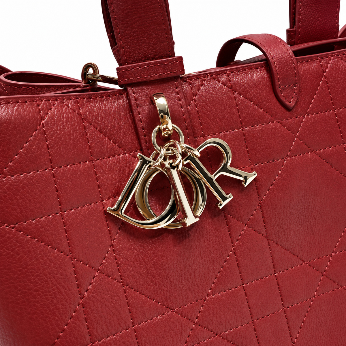 Dior Cannage Quilted Travel Shoulder Tote 37cm