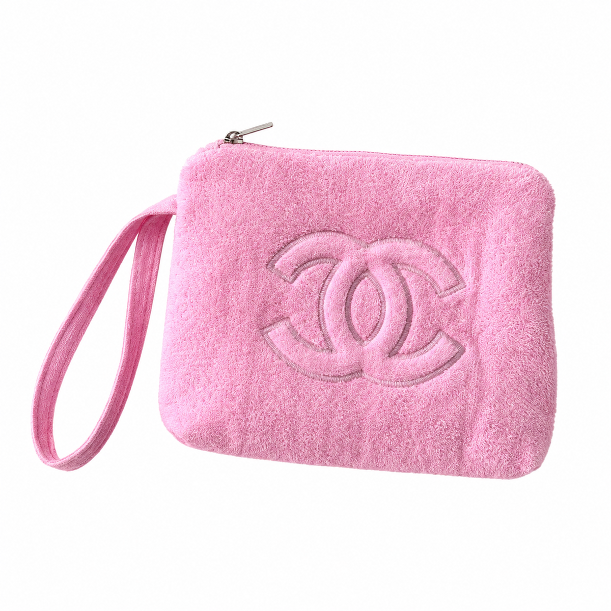 Chanel Candy Pink Terry Cloth Hobo Bag | Tonal CC & No Hardware