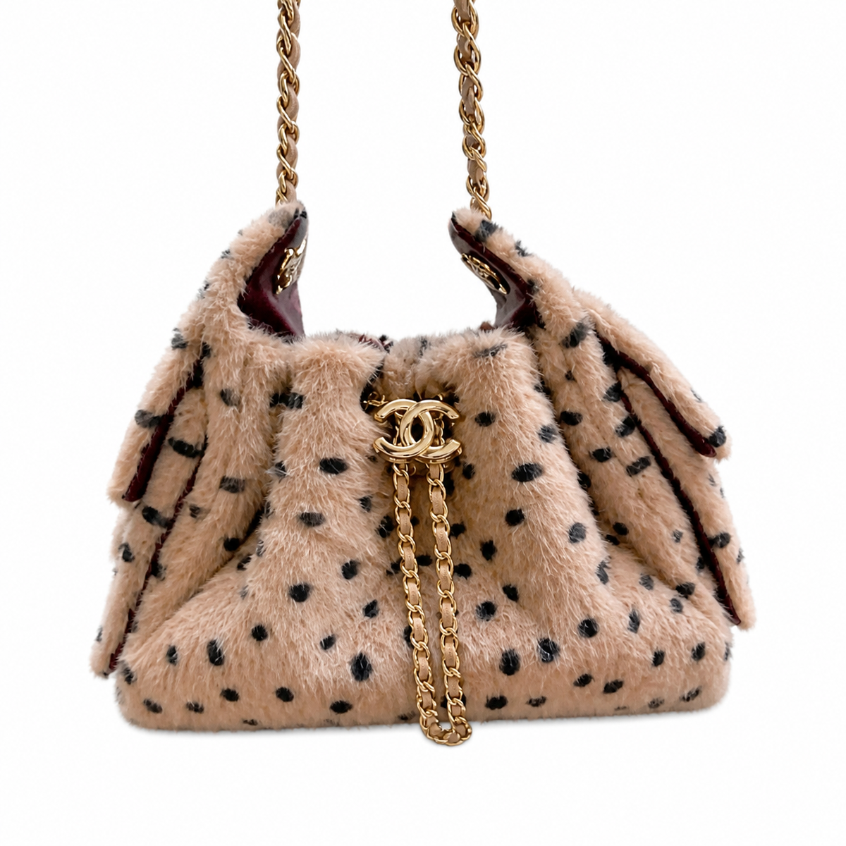 Chanel Classic Quilted Medium Top Handle Handbag | CC Turn-Lock Chain Strap — 22cm