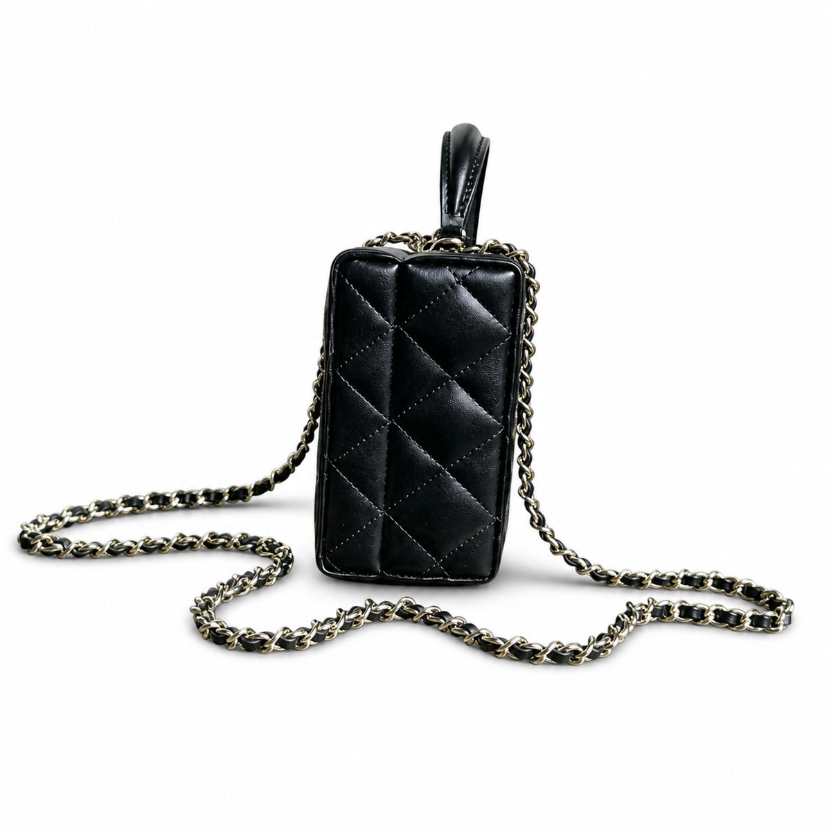 Chanel Mini Classic Quilted Flap Bag Black Lambskin | Gold CC Turn-Lock — 18cm