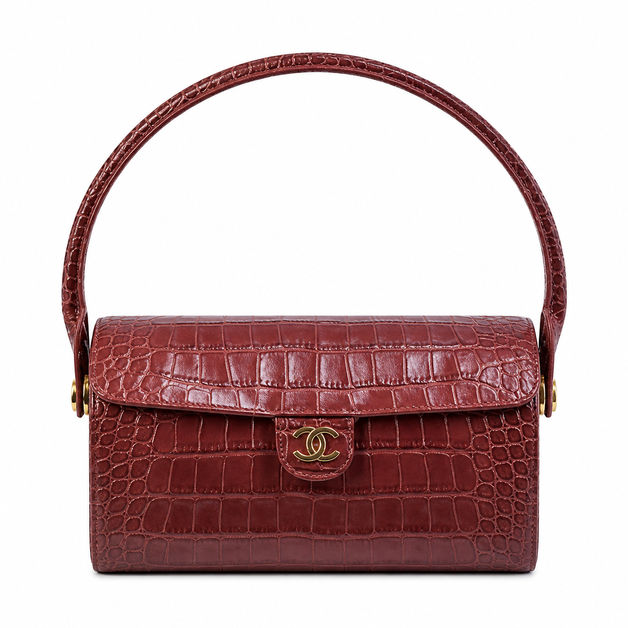 Chanel CC Quilted Top Handle Bag | Detachable Chain & Gold — 23cm