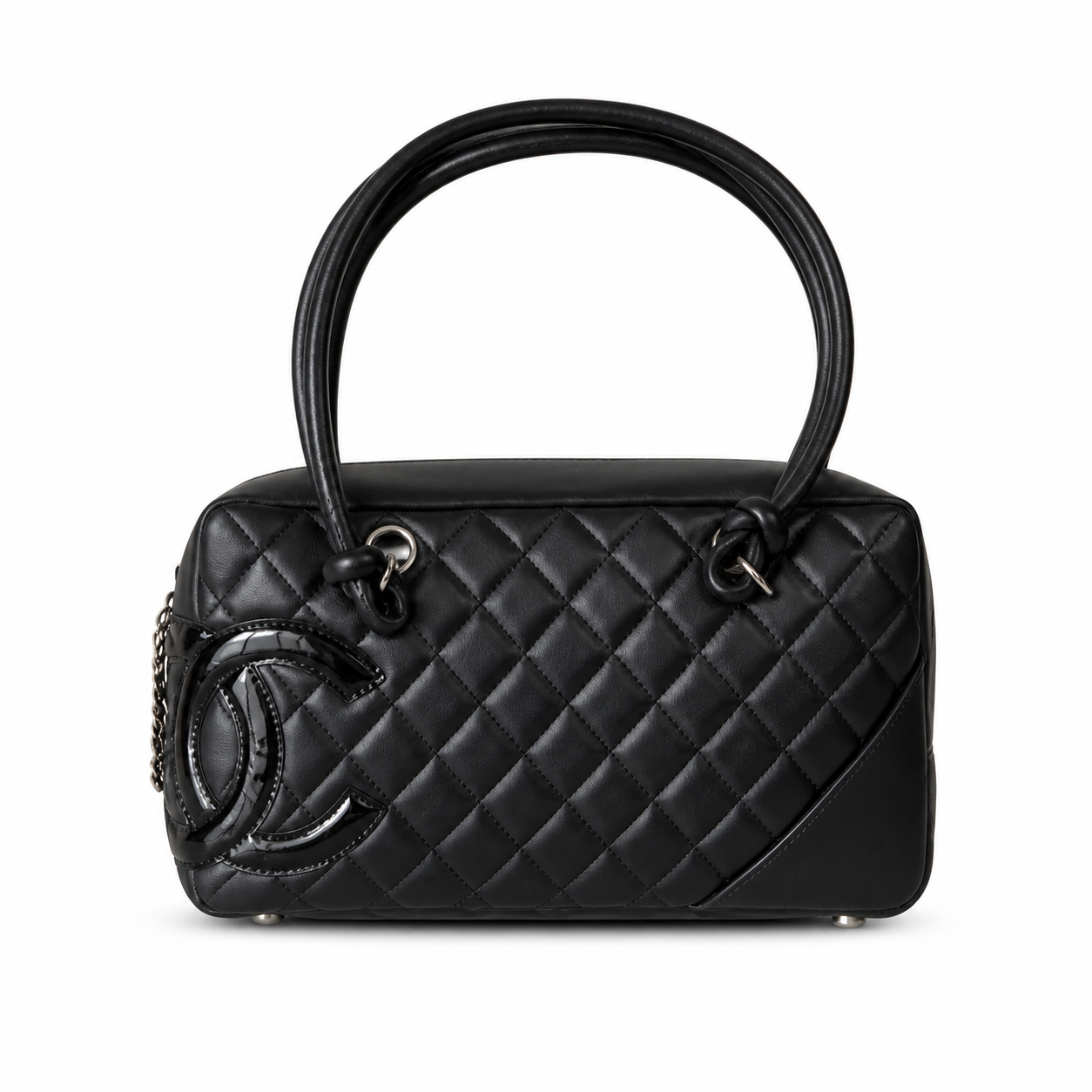 Chanel Quilted CC Medium Top Handle Bag | Detachable Chain — 27cm