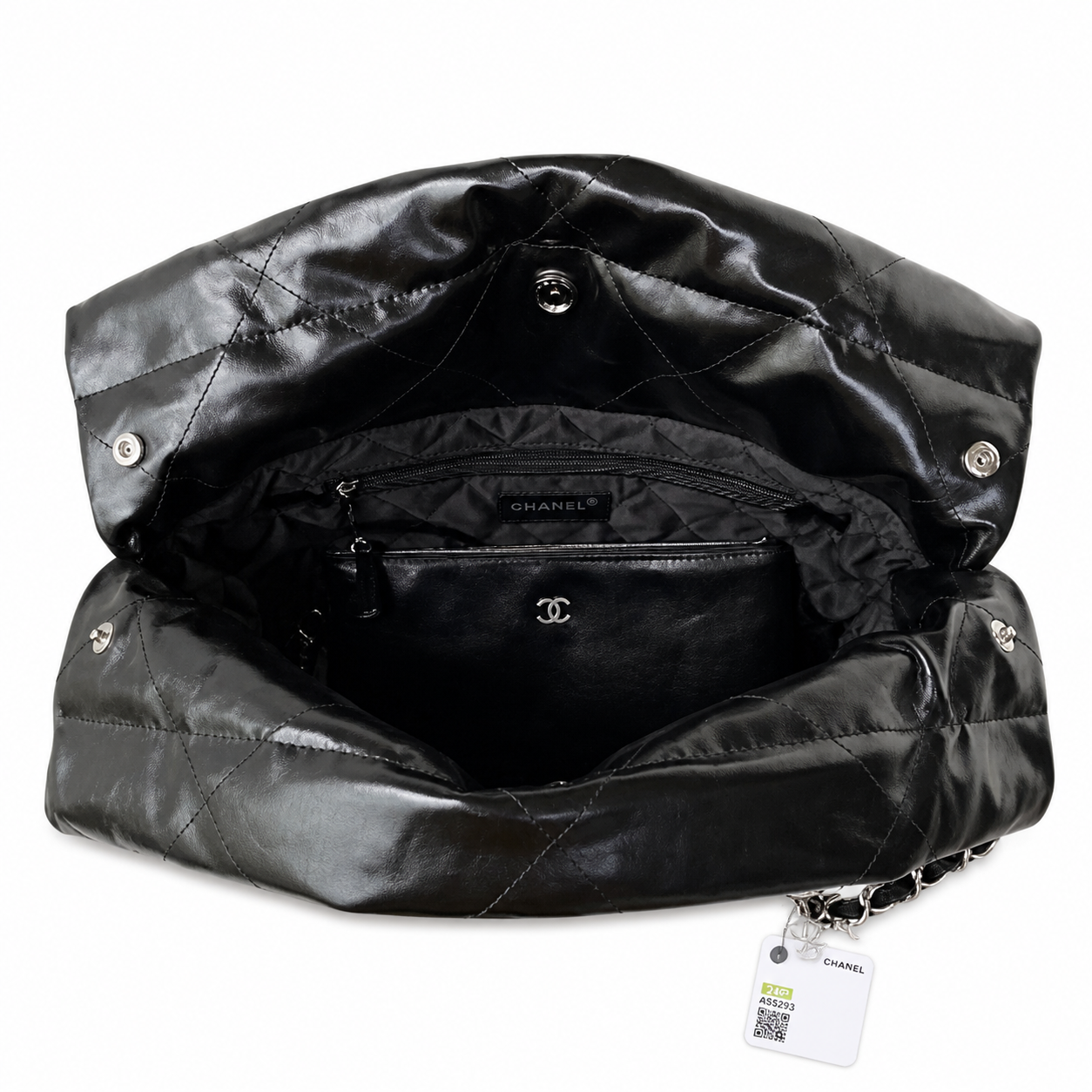 Chanel Classic Quilted Tote Bag | CC Hardware Leather Chain Strap — 35x37cm