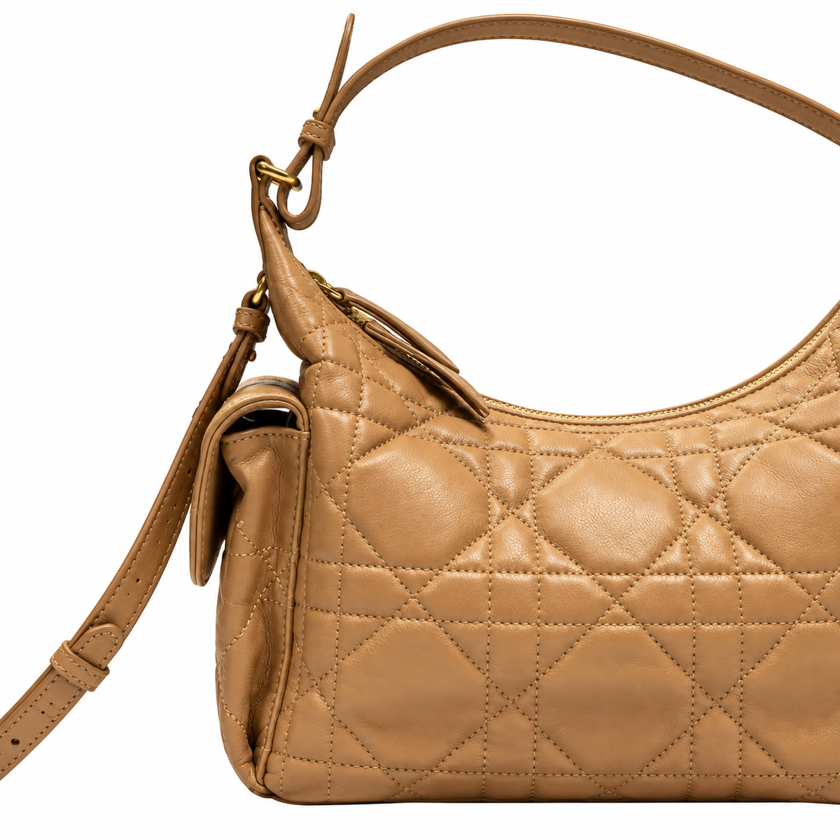 Dior Cannage Quilted Medium Shoulder Bag 28cm