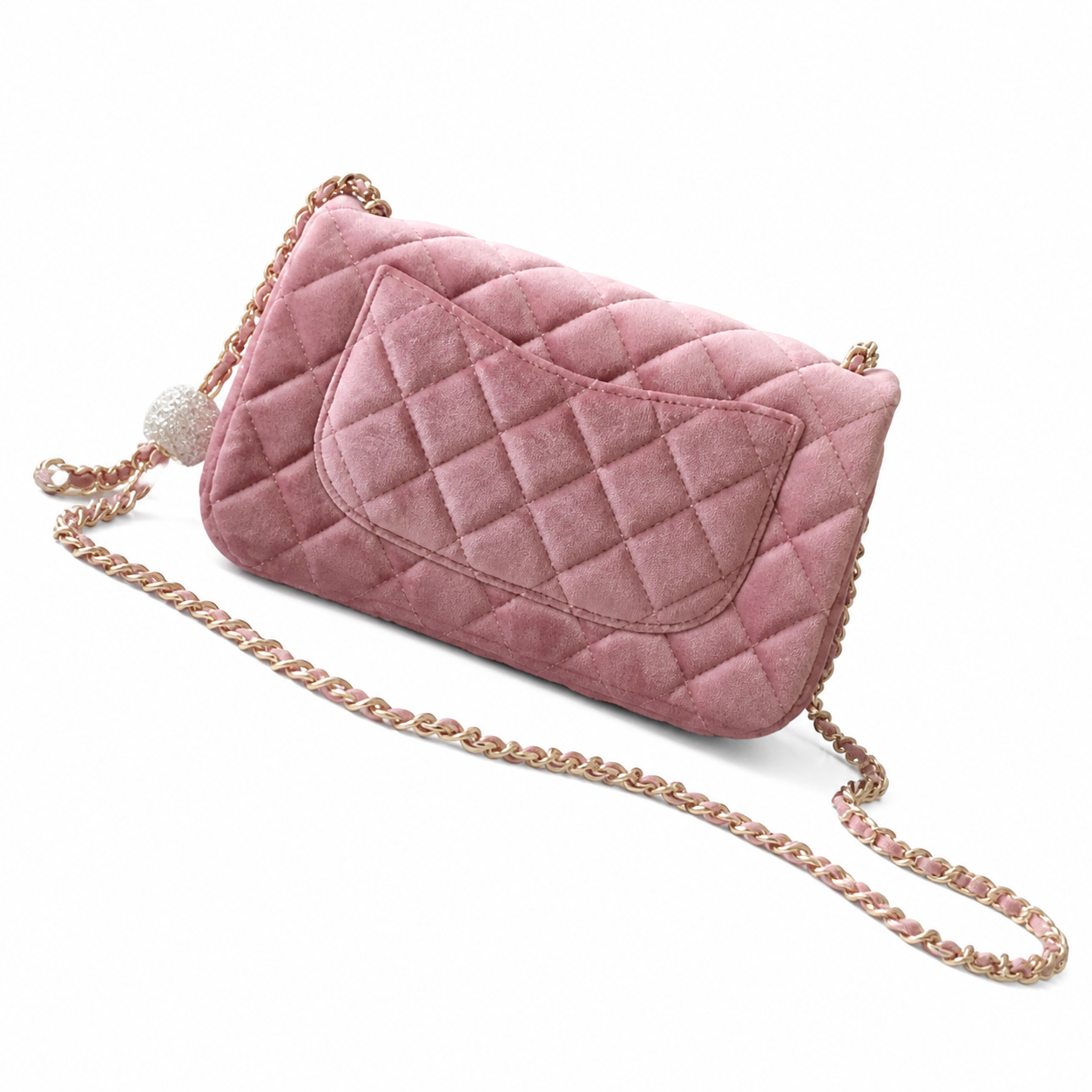 Chanel Classic Quilted Flap Bag | CC Turn-Lock Leather Chain Strap — 13x20cm