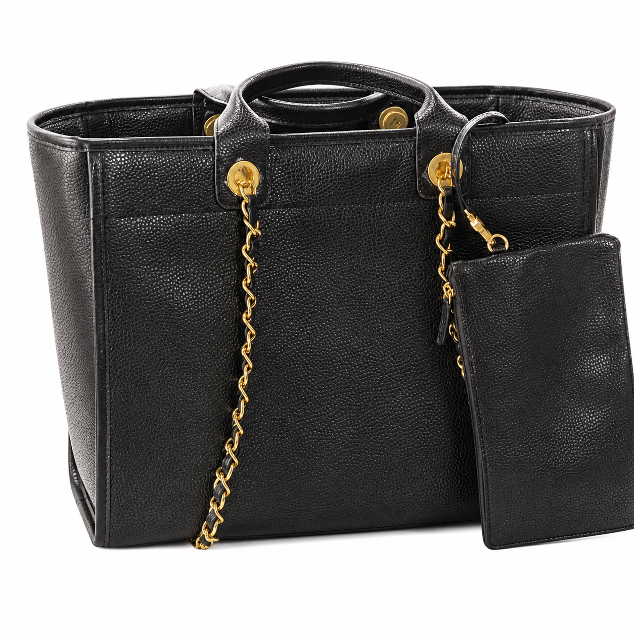 Chanel Classic Quilted Flap Bag | CC Turn-Lock Leather Chain Strap — 30x50cm