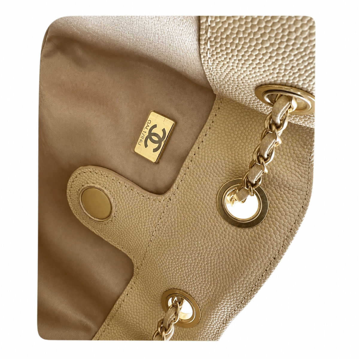 Chanel Classic Quilted Square Box Handbag | CC Turn-Lock Top Handle — 23cm