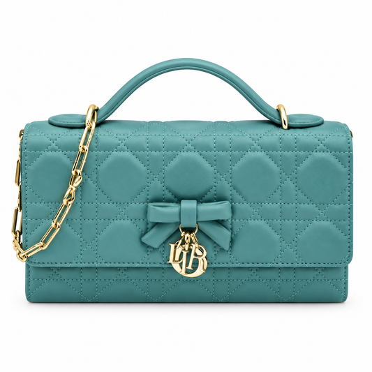Dior Cannage Quilted Signature Flap Bag 21cm