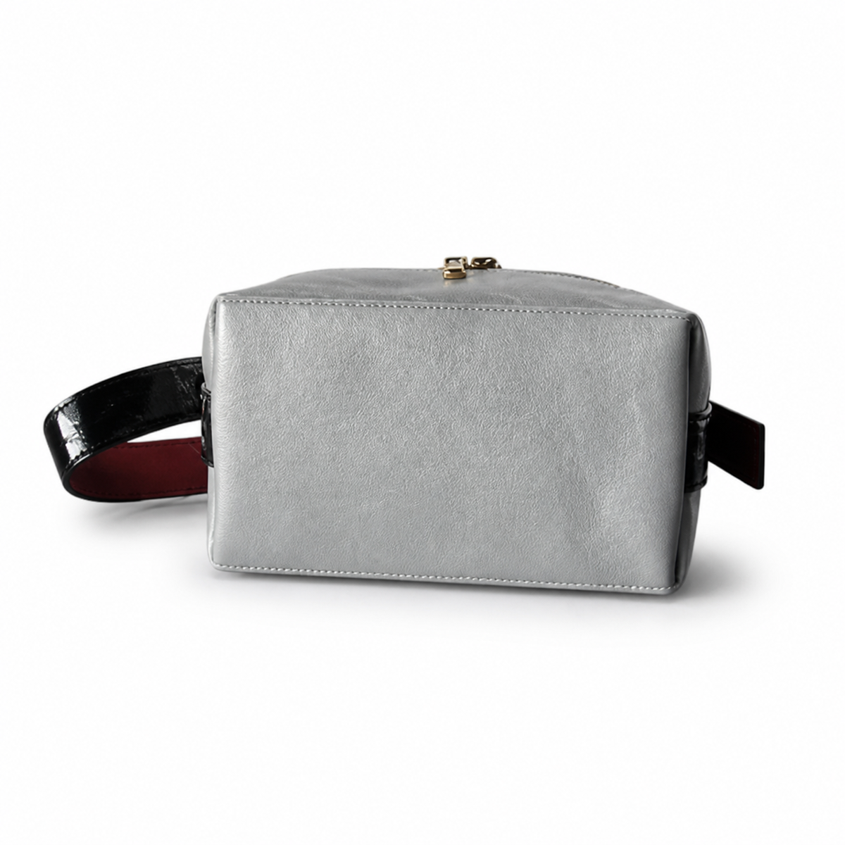 Chanel Bucket Bag Metallic Silver Quilted Lambskin | Ruthenium Hardware & Burgundy Interior — 23cm