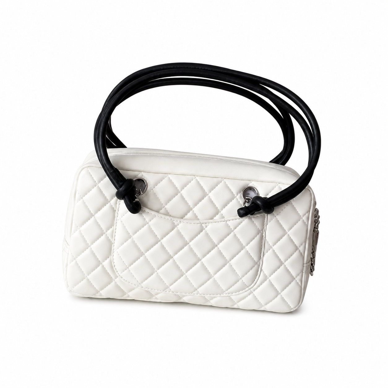 Chanel Quilted CC Medium Top Handle Bag | Detachable Chain — 27cm