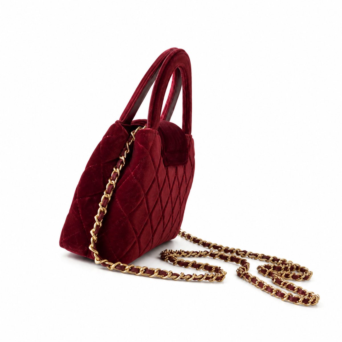 Chanel Classic Quilted Mini Flap Bag | CC Turn-Lock Leather Chain Strap — 13cm