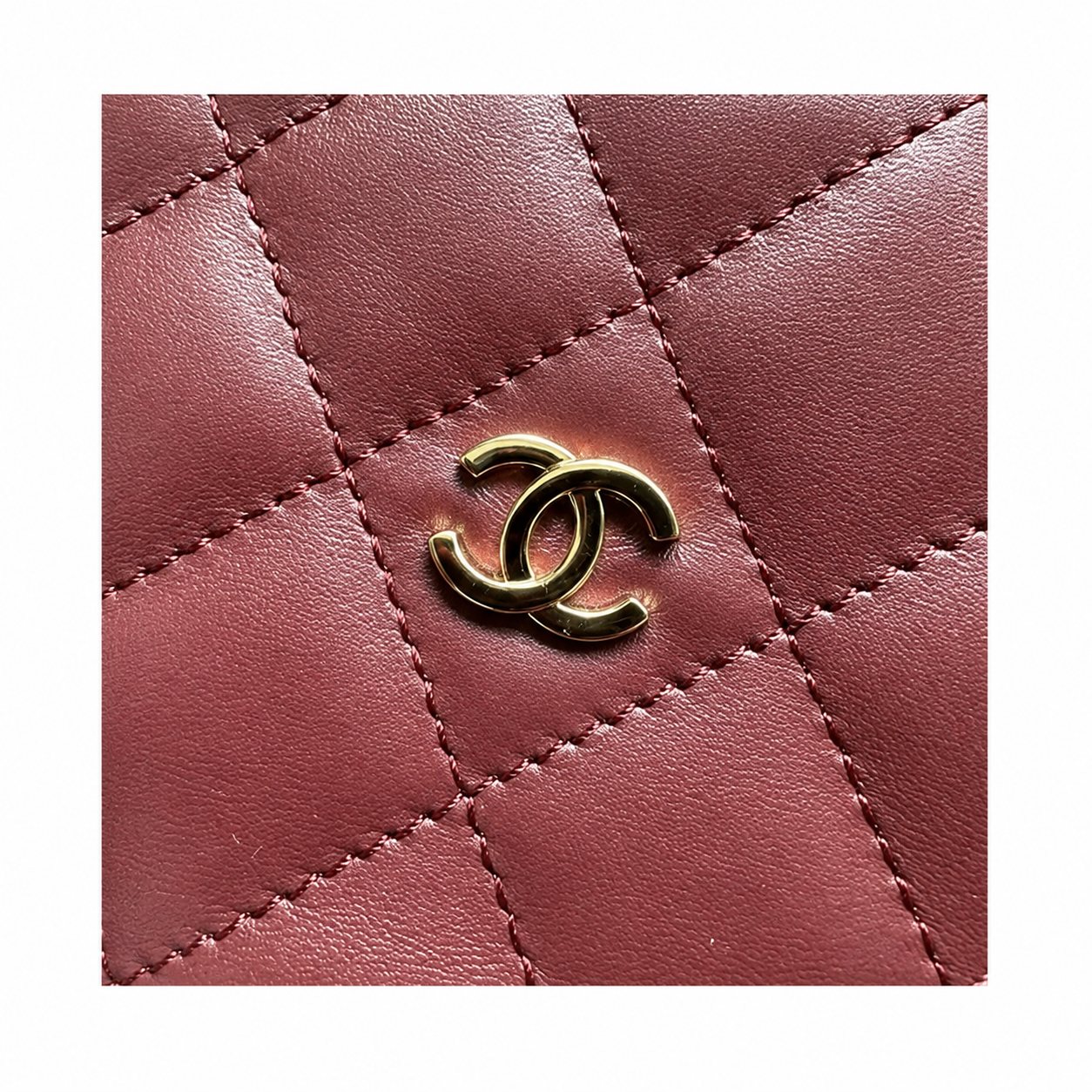Chanel Burgundy Lambskin Quilted Drawstring Bucket Bag | Triple CC Coin Charms & Adjustable Strap