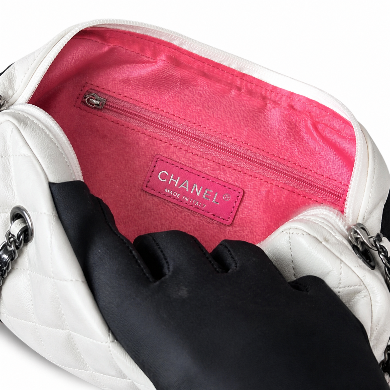 Chanel Quilted CC Mini Top Handle Evening Bag | Detachable Chain — 20cm