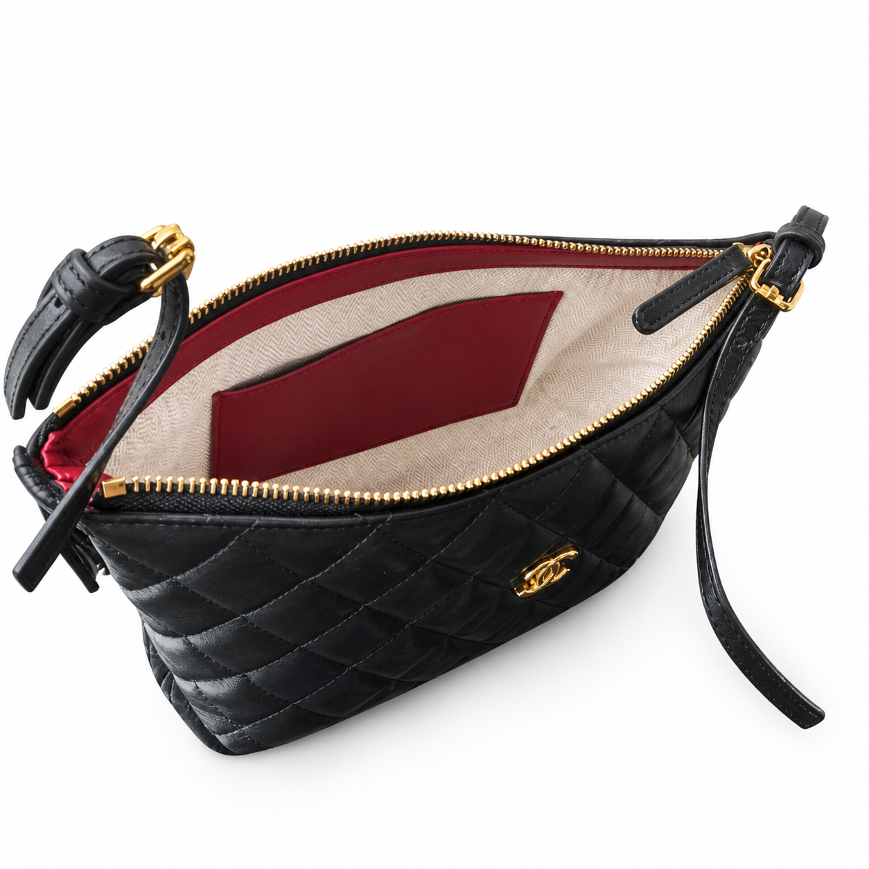 Chanel Classic Quilted Flap Handbag | CC Turn-Lock & Chain — 19cm