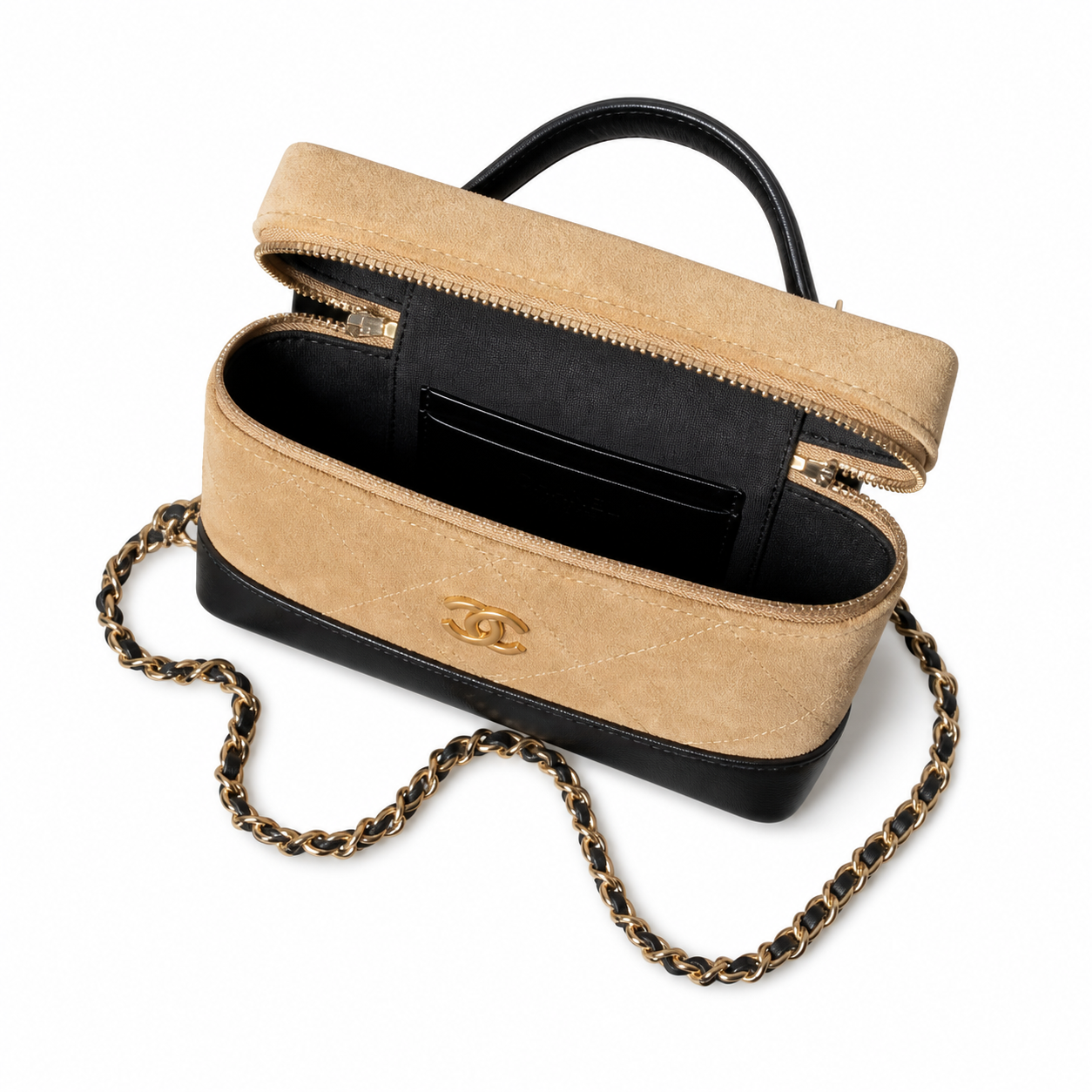 Chanel Classic Quilted Square Flap Bag | CC Hardware & Gold Chain — 19.5cm
