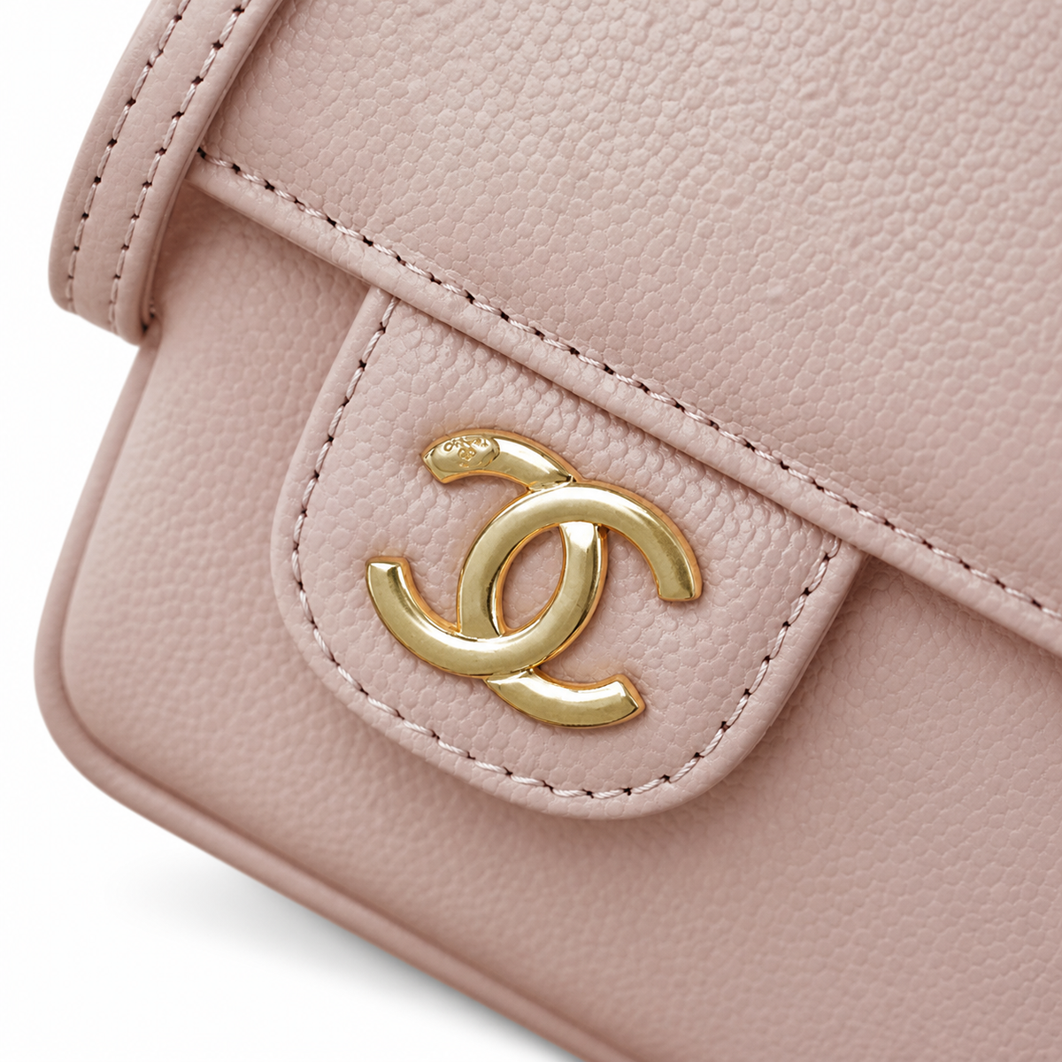 Chanel Classic Quilted Mini Flap Bag | CC Turn-Lock Chain Strap — 17cm