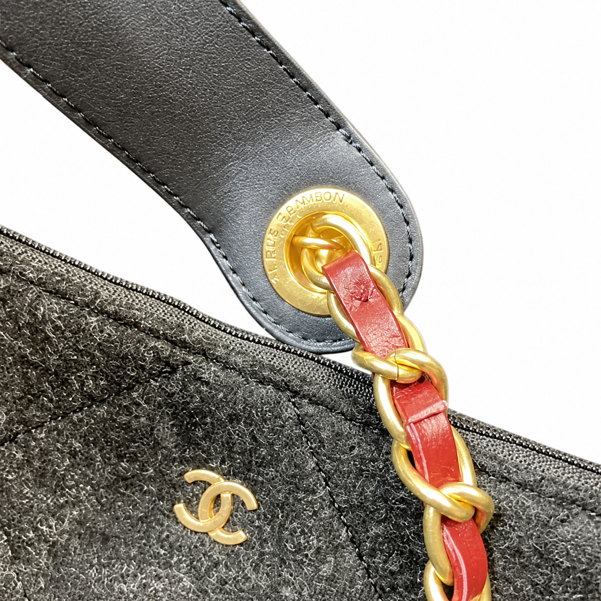 Chanel Large Quilted CC Tote Bag | Chain Handles — 60cm